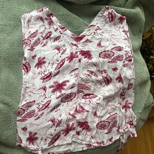 Anthropologie Tiny seaside beach tee sz M